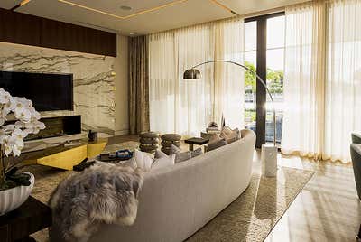  Coastal Family Home Living Room. Boca Raton Elevated by Marbé Designs.