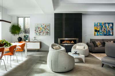 Craftsman Living Room. Sustainable Design in Playa Vista by Marbé Designs.