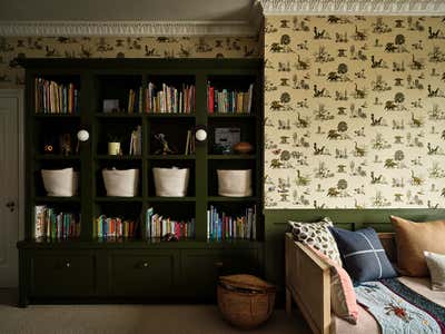  Transitional Maximalist Family Home Children's Room. LAKESHORE by Sarah Montgomery Interiors.