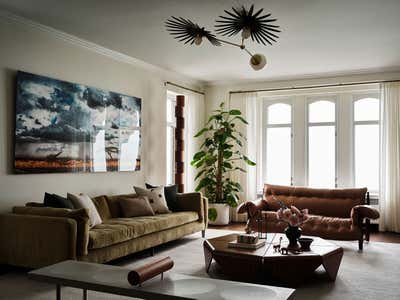  Eclectic Family Home Living Room. LAKESHORE by Sarah Montgomery Interiors.