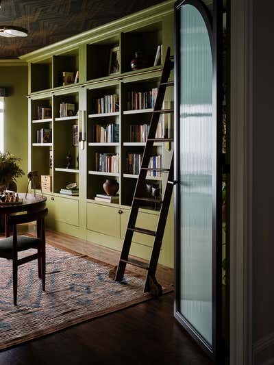  Maximalist Office and Study. LAKESHORE by Sarah Montgomery Interiors.