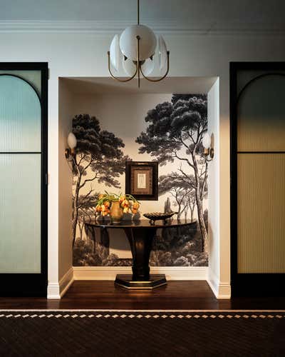  Art Deco Family Home Entry and Hall. LAKESHORE by Sarah Montgomery Interiors.
