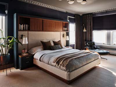  Mid-Century Modern Family Home Bedroom. LAKESHORE by Sarah Montgomery Interiors.