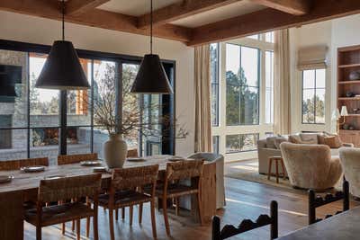  Rustic Family Home Dining Room. Pronghorn Project by Light and Dwell.