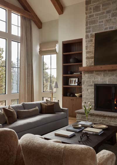 Rustic Living Room. Pronghorn Project by Light and Dwell.