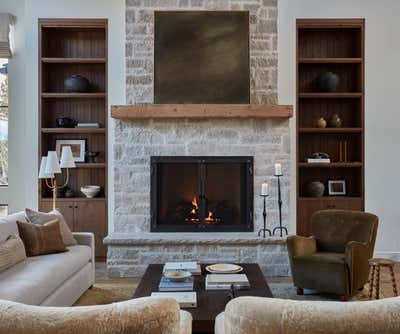 Rustic Living Room. Pronghorn Project by Light and Dwell.