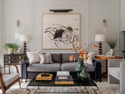  Modern Family Home Living Room. Capitol Hill Brownstone by Zoe Feldman Design.