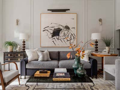 Modern Living Room. Capitol Hill Brownstone by Zoe Feldman Design.