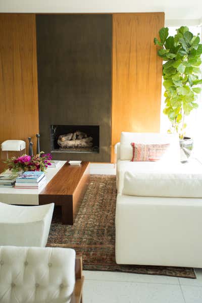  Mid-Century Modern Family Home Living Room. Trousdale I by Elizabeth Law Design.