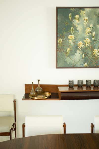  Mid-Century Modern Family Home Dining Room. Trousdale I by Elizabeth Law Design.