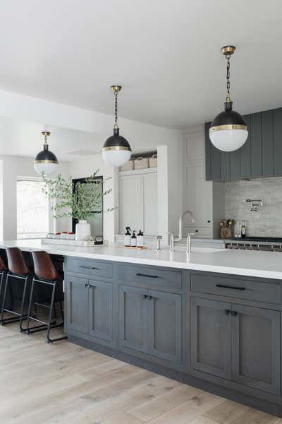  Transitional Farmhouse Family Home Kitchen. Folsom Lake Home Renovation  by Haven Studios.
