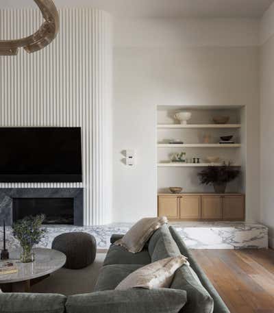 Modern Living Room. Modern Mediterranean Home by Haven Studios.