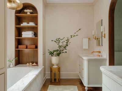  Modern Family Home Bathroom. Dupont Beaux Arts by Zoe Feldman Design.