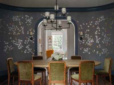  Traditional Family Home Dining Room. Dupont Beaux Arts by Zoe Feldman Design.