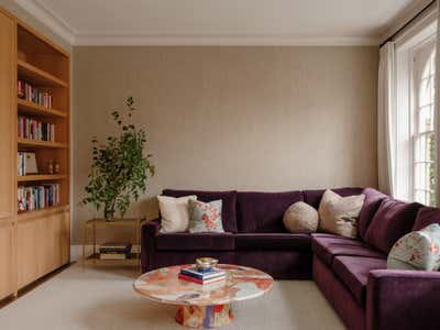  Modern Family Home Living Room. Dupont Beaux Arts by Zoe Feldman Design.