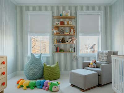  Traditional Modern Family Home Children's Room. Dupont Beaux Arts by Zoe Feldman Design.