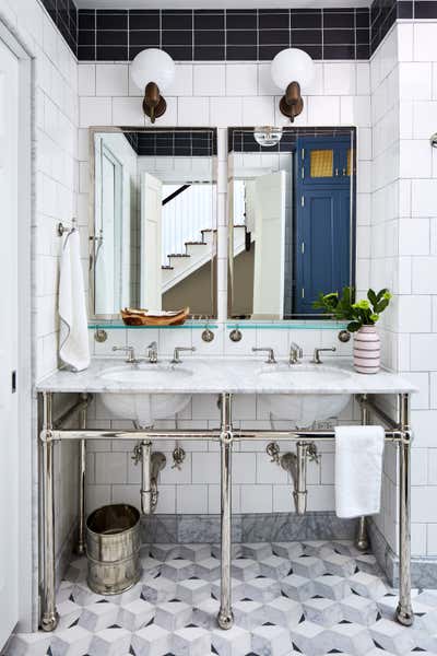 Modern Family Home Bathroom. Embassy Row Revival by Zoe Feldman Design.