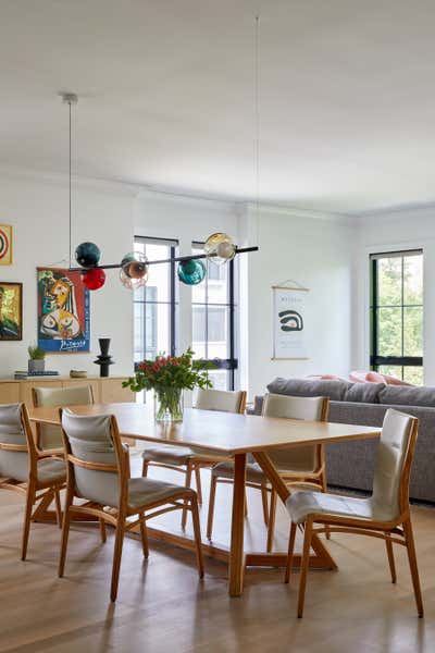  Mid-Century Modern Apartment Living Room. Westchester, NY by Ginger Lemon Indigo - Interior Design.