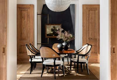  Transitional Dining Room. Chapel by Sean Anderson Design.