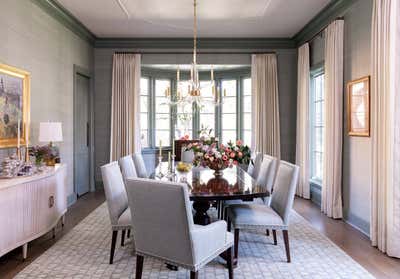 Transitional Dining Room. Alamo Heights Transitional by Audrey Curl Interiors.