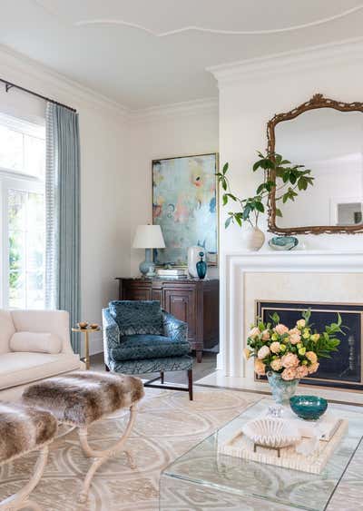  Transitional Family Home Living Room. Alamo Heights Transitional by Audrey Curl Interiors.