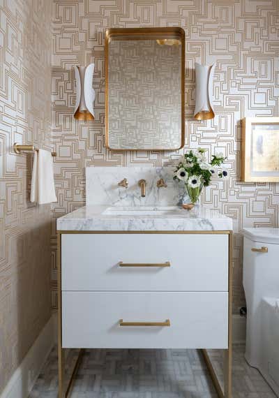  Transitional Bathroom. Alamo Heights Transitional by Audrey Curl Interiors.