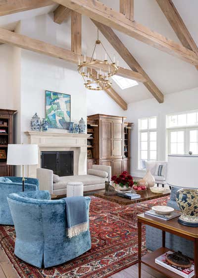  Transitional Family Home Living Room. Alamo Heights Transitional by Audrey Curl Interiors.