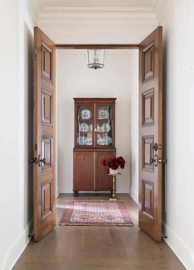  Transitional Entry and Hall. Alamo Heights Transitional by Audrey Curl Interiors.