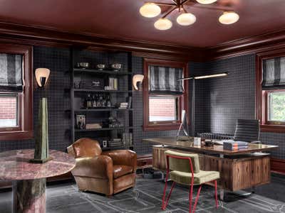  Industrial Family Home Meeting Room. Hortense Place by Jacob Laws Interior Design.