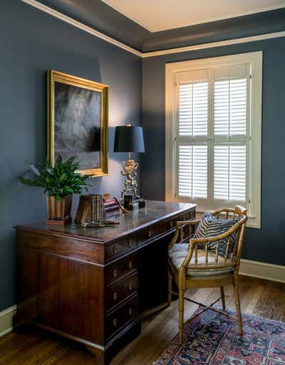 Traditional Office and Study. Terrell Hills Traditional  by Audrey Curl Interiors.