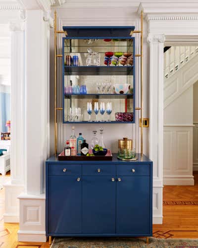  Maximalist Traditional Family Home Bar and Game Room. Park Slope Rowhouse by Studio SFW.
