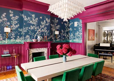  Maximalist Traditional Family Home Dining Room. Park Slope Rowhouse by Studio SFW.