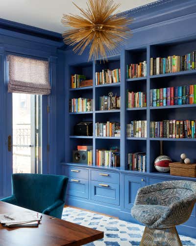 Maximalist Traditional Family Home Workspace. Park Slope Rowhouse by Studio SFW.