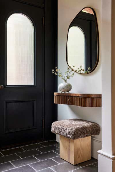  Modern Family Home Entry and Hall. Brooklyn Brownstone by Jessica Gersten Interiors.
