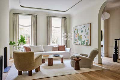  Modern Family Home Living Room. Brooklyn Brownstone by Jessica Gersten Interiors.