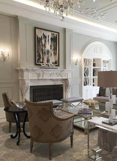  Hollywood Regency Mediterranean Living Room. Dubai Villa by Ruben Marquez LLC.