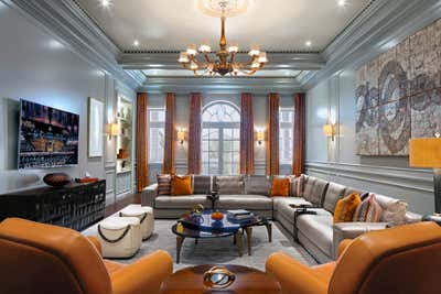  Hollywood Regency French Living Room. Dubai Villa by Ruben Marquez LLC.