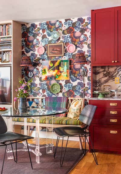  Maximalist Cottage Apartment Dining Room. Cobble Hill Apartment by Studio SFW.