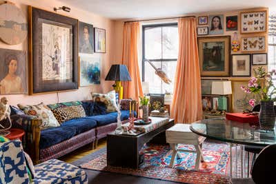  Maximalist Apartment Living Room. Cobble Hill Apartment by Studio SFW.