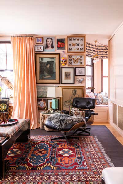  Maximalist Living Room. Cobble Hill Apartment by Studio SFW.