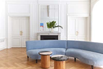  French Eclectic Apartment Living Room. Private French Modern Resindece by Marcelo Lucini Studio.
