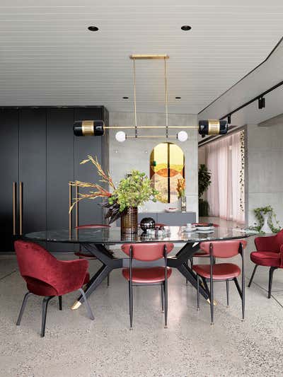  Mid-Century Modern Family Home Dining Room. Kyle Bay House by Greg Natale.