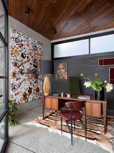  Industrial Tropical Family Home Office and Study. Kyle Bay House by Greg Natale.