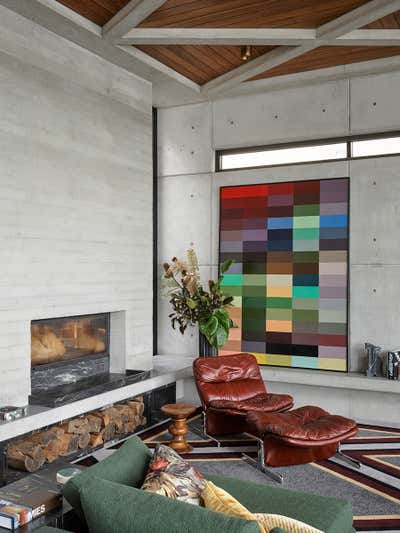  Industrial Living Room. Kyle Bay House by Greg Natale.