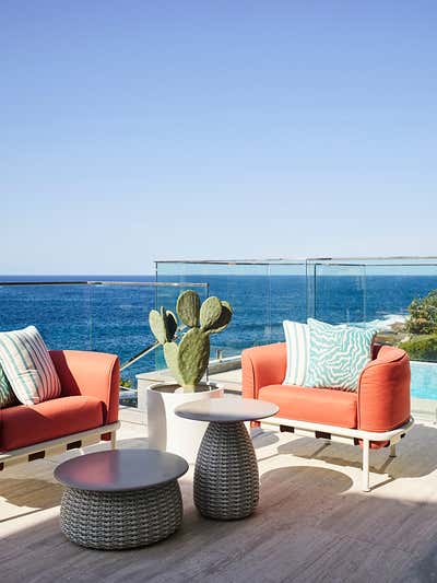  French Beach House Patio and Deck. Lurline Bay House by Greg Natale.