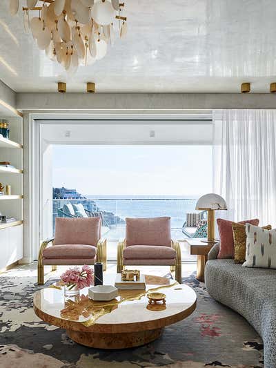  Beach Style Beach House Living Room. Lurline Bay House by Greg Natale.