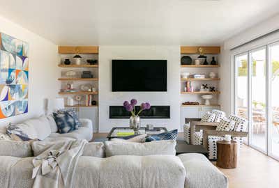  Eclectic Mediterranean Beach House Living Room. SoCal Living by Mehditash Design LLC.