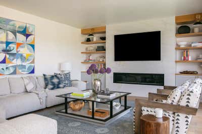  Eclectic Beach House Living Room. SoCal Living by Mehditash Design LLC.