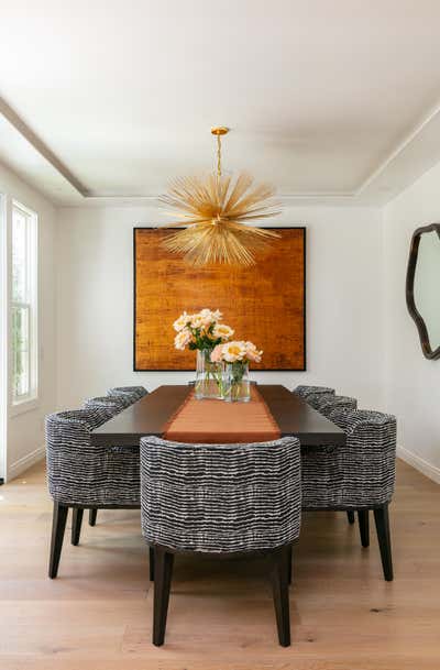  Eclectic Hollywood Regency Beach House Dining Room. SoCal Living by Mehditash Design LLC.