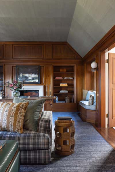  Traditional Craftsman Family Home Office and Study. Presidio Heights II by Marea Clark Interiors.